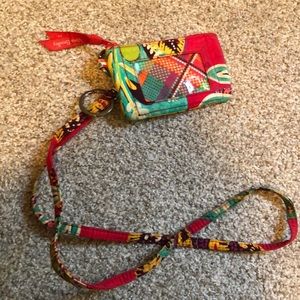Vera Bradley zip id lanyard